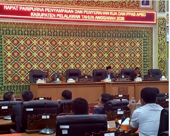 DPRD Pelalawan Gelar Paripurna Penyampaian KUA PPAS APBD 2026