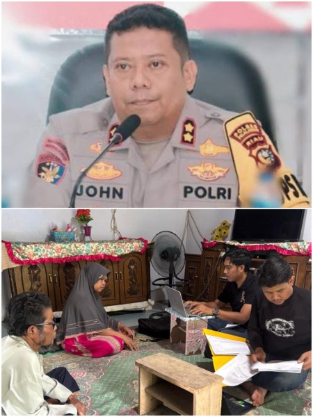 Polres Pelalawan Jemput Bola, Kakek Daim Menjemput Keadilan Tanpa Harus Pergi Jauh