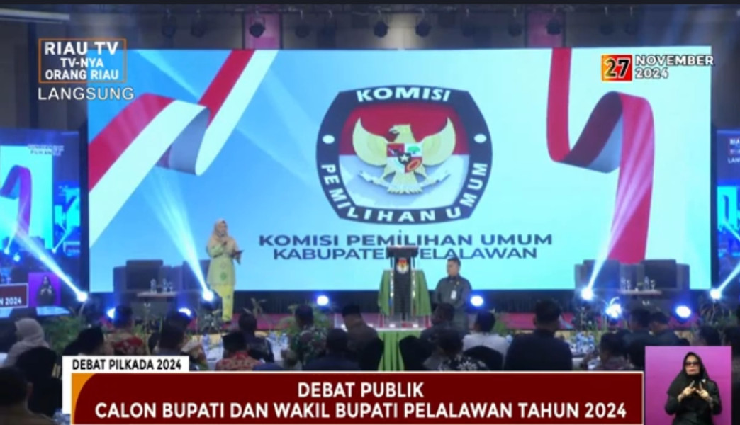 KPU Gelar Debat Publik, Bedah Visi Misi Paslon Bupati dan Wakil Bupati Pelalawan 2024