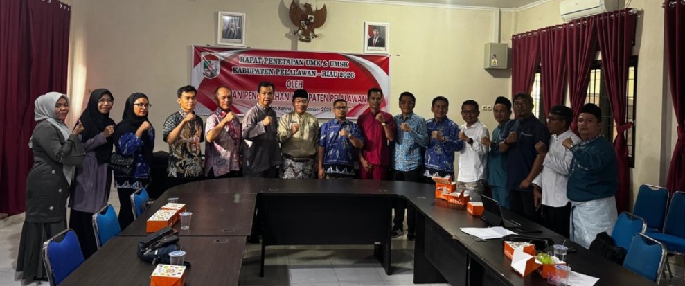 Pemkab Pelalawan Ajukan UMK Tahun 2026 Rp. 3,89 Juta, Alami Kenaikan 0,60 Persen 